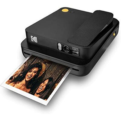 Kodak SMILE Classic Cámara Instantánea Digital c/Bluetooth, 16MP, 35 impresiones p/carga, Incluye papel ZINK 3,5 x 4,25", marcos con stickers, Negro Kodak SMILE Classic Cámara Instantánea Digital c/Bluetooth, 16MP, 35 impresiones p/carga, Incluye papel ZINK 3,5 x 4,25", marcos con stickers, Negro