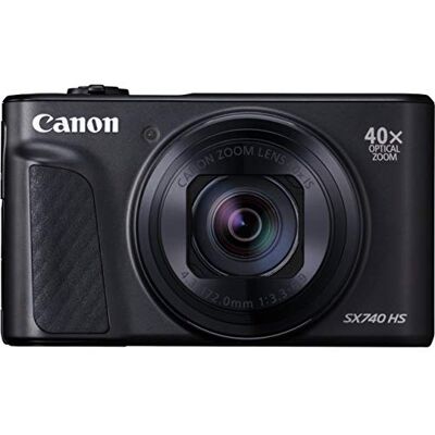 Canon PowerShot SX740 HS, Cámara Compacta de 20.3 MP (40x Zoom Óptico, 4K UHD, DIGIC 8, 5 Ejes, LCD Desplegable, 10 fps, WiFi), HI-speed USB, Conector Micro HDMI, Wi-Fi, Bluetooth, Negro Canon PowerShot SX740 HS, Cámara Compacta de 20.3 MP (40x Zoom Óptico, 4K UHD, DIGIC 8, 5 Ejes, LCD Desplegable, 10 fps, WiFi), HI-speed USB, Conector Micro HDMI, Wi-Fi, Bluetooth, Negro