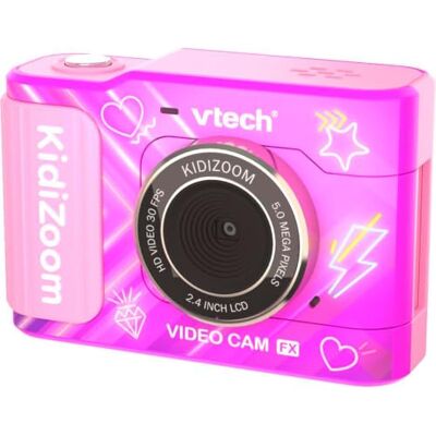 VTech Kidizoom Video CAM FX, Color Rosa Cámara de fotos y vídeo para niños +5 años, Pantalla a color, Incluye trípode/palo selfie, Versión ESP VTech Kidizoom Video CAM FX, Color Rosa Cámara de fotos y vídeo para niños +5 años, Pantalla a color, Incluye trípode/palo selfie, Versión ESP