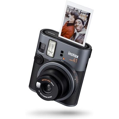 instax Cámara instantánea Mini 41 con autoexposición, Flash Incorporado, Modo Selfie y Primeros Planos. Cámara Moderna con diseño clásico Que Utiliza película Mini vendida por Separado instax Cámara instantánea Mini 41 con autoexposición, Flash Incorporado, Modo Selfie y Primeros Planos. Cámara Moderna con diseño clásico Que Utiliza película Mini vendida por Separado