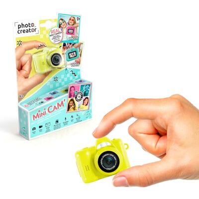 Canal Toys Photo Creator Cámara de Fotos y vídeo Digital Mini CAM Pro con Llavero y Tarjeta SD de 1 GB incluida CLK 062, Amarillo Canal Toys Photo Creator Cámara de Fotos y vídeo Digital Mini CAM Pro con Llavero y Tarjeta SD de 1 GB incluida CLK 062, Amarillo