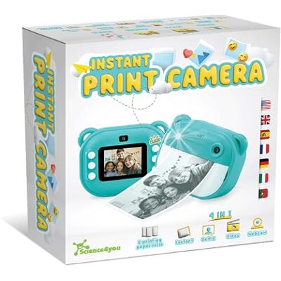 Science4you Cámara Instantánea para Niños – Captura Recuerdos con Esta Camara Fotos Infantil Instantanea con Papel de Impresión, Haz Clic y Obtén tu Foto Instantánea, Niños y Niñas de 4 5 6+ Años Science4you Cámara Instantánea para Niños – Captura Recuerdos con Esta Camara Fotos Infantil Instantanea con Papel de Impresión, Haz Clic y Obtén tu Foto Instantánea, Niños y Niñas de 4 5 6+ Años