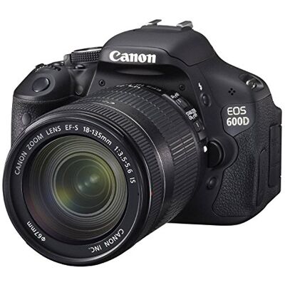 Canon EOS 600D Cámara réflex Digital de 18 MP (Pantalla articulada de 3", Objetivo(s) 18-135mm f/3,5, procesador Digic 4, estabilizador de Imagen óptico) Negro (Importado) Canon EOS 600D Cámara réflex Digital de 18 MP (Pantalla articulada de 3", Objetivo(s) 18-135mm f/3,5, procesador Digic 4, estabilizador de Imagen óptico) Negro (Importado)