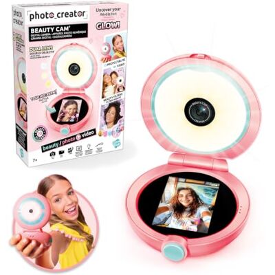 Canal Toys Photo Creator Cámara Beauty CAM CLK092 Cámara con anillo luminoso, pantalla táctil de 2,4", fotos y vídeos, 20 filtros, 16 GB, USB-C, 7+ Canal Toys Photo Creator Cámara Beauty CAM CLK092 Cámara con anillo luminoso, pantalla táctil de 2,4", fotos y vídeos, 20 filtros, 16 GB, USB-C, 7+