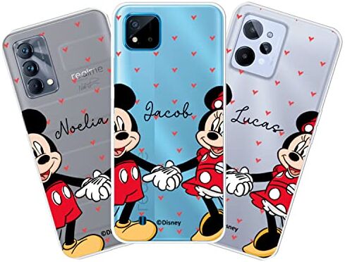 LA CASA DE LAS CARCASAS Funda Personalizada para Realme Oficial de Clásicos Disney.[ Añade el Nombre Que Quieras] Carcasa Personalizable[Protección contra Caídas] - (Realme GT Master Edition)