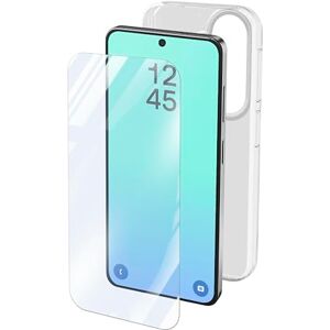 cellularline Kit de protección para Smartphone Galaxy S26 con Funda de Goma Ultrafina y Protector de Pantalla de Vidrio Templado Resistente Transparente cellularline Kit de protección para Smartphone Galaxy S26 con Funda de Goma Ultrafina y Protector de Pantalla de Vidrio Templado Resistente Transparente