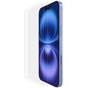 Belkin ScreenForce TemperedGlass Protector de Pantalla para iPhone 16 Plus, marco de alineación fácil para aplicación sin burbujas, cristal templado para iPhone 16 Plus y iPhone 15 Plus, paquete de 2 Belkin ScreenForce TemperedGlass Protector de Pantalla para iPhone 16 Plus, marco de alineación fácil para aplicación sin burbujas, cristal templado para iPhone 16 Plus y iPhone 15 Plus, paquete de 2