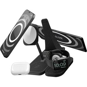 Otterbox Zens 4-in-1 Modular Wireless Charging Station, Cargador inalámbrico MagSafe y Qi de 15 W para iPhone/Apple Watch/AirPods, Soporte para iPad, Incluye Adaptador de Corriente de 65 W (EU/UK/US), Negro Otterbox Zens 4-in-1 Modular Wireless Charging Station, Cargador inalámbrico MagSafe y Qi de 15 W para iPhone/Apple Watch/AirPods, Soporte para iPad, Incluye Adaptador de Corriente de 65 W (EU/UK/US), Negro