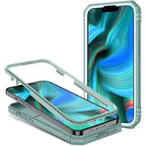 2ndSpring - Carcasa Compatible con iPhone 6 Plus/7 Plus/8 Plus, protección de la cámara de PC Duro Anti-caída Reforzada Armor a Prueba de Golpes y Golpes, Color Verde