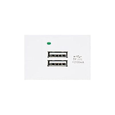 Cargador USB Maclean MCE728W - Doble, Carga Rápida 2.1A - Blanco Cargador USB Maclean MCE728W - Doble, Carga Rápida 2.1A - Blanco