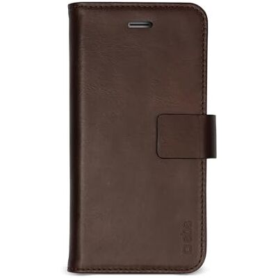 SBS Funda para iPhone XS/S (Piel auténtica, función Atril, Cierre magnético), Color marrón SBS Funda para iPhone XS/S (Piel auténtica, función Atril, Cierre magnético), Color marrón