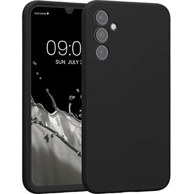 kwmobile Carcasa Compatible con Samsung Galaxy A34 5G Funda Case TPU y Silicona con Interior de Microfibra Suave Protector antigolpes para móvil Negro Mate kwmobile Carcasa Compatible con Samsung Galaxy A34 5G Funda Case TPU y Silicona con Interior de Microfibra Suave Protector antigolpes para móvil Negro Mate