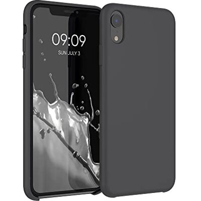 kwmobile Carcasa Compatible con Apple iPhone XR Funda Case TPU y Silicona antigolpes Apto Carga inalámbrica Negro Mate kwmobile Carcasa Compatible con Apple iPhone XR Funda Case TPU y Silicona antigolpes Apto Carga inalámbrica Negro Mate