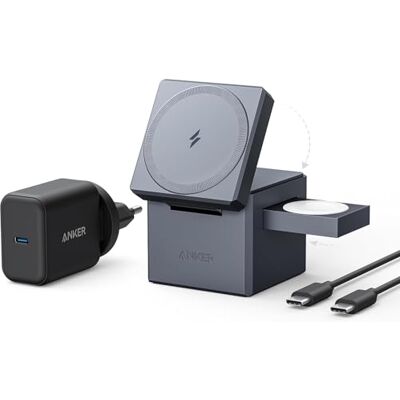 Cargador inalámbrico Anker Y1811HA1 - Carga rápida 15W para Apple Cargador inalámbrico Anker Y1811HA1 - Carga rápida 15W para Apple