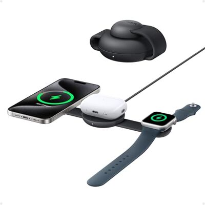 Cargador inalámbrico Anker B25M8H11 - Rápido, Viaje, 3 en 1 Cargador inalámbrico Anker B25M8H11 - Rápido, Viaje, 3 en 1