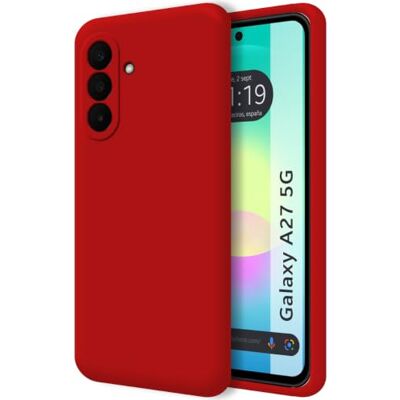 Tumundosmartphone Funda Silicona Líquida Ultra Suave para Samsung Galaxy A27 5G color Roja Tumundosmartphone Funda Silicona Líquida Ultra Suave para Samsung Galaxy A27 5G color Roja
