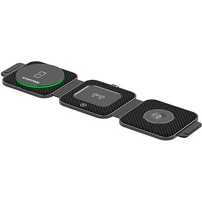 Canyon 3 en 1 Wireless Charger Base Cargador 18 W Estacion de Carga Rapida Compatible con iPhone, Watch, Airpods – Cargador Inalambrico Rapido 3 in 1 Viajes Canyon 3 en 1 Wireless Charger Base Cargador 18 W Estacion de Carga Rapida Compatible con iPhone, Watch, Airpods – Cargador Inalambrico Rapido 3 in 1 Viajes