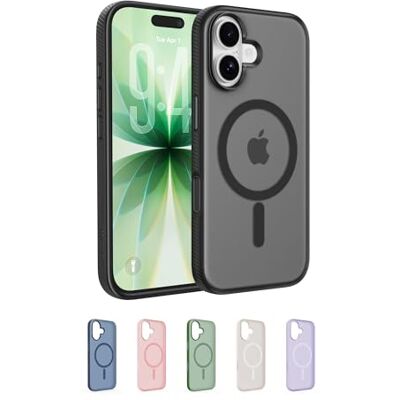 Belkin SheerForce Grip Funda iPhone 17 Compatible con MagSafe, Diseño Ultrafino, Bandas Laterales Antideslizamiento, Carcasa Magnética, Transparente y Resistente a los Golpes para iPhone Negro Belkin SheerForce Grip Funda iPhone 17 Compatible con MagSafe, Diseño Ultrafino, Bandas Laterales Antideslizamiento, Carcasa Magnética, Transparente y Resistente a los Golpes para iPhone Negro
