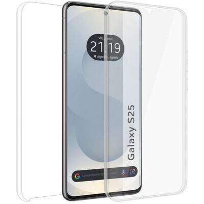 Tumundosmartphone Funda Doble Transparente Pc + TPU Full Body 360 para Samsung Galaxy S25 FE 5G Tumundosmartphone Funda Doble Transparente Pc + TPU Full Body 360 para Samsung Galaxy S25 FE 5G