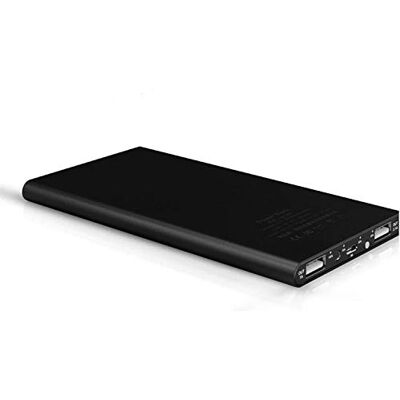 Shot Case Batería Externa Plana para Xiaomi Redmi 7A Smartphone Tablet Cargador Universal Power Bank 6000mAh 2 Puertos USB (Negro) Shot Case Batería Externa Plana para Xiaomi Redmi 7A Smartphone Tablet Cargador Universal Power Bank 6000mAh 2 Puertos USB (Negro)