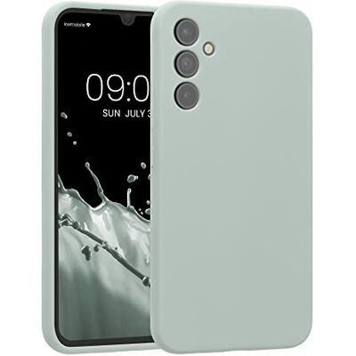 kwmobile Carcasa Compatible con Samsung Galaxy A34 5G Funda Case TPU y Silicona con Interior de Microfibra Suave Protector antigolpes para móvil Menta Cool kwmobile Carcasa Compatible con Samsung Galaxy A34 5G Funda Case TPU y Silicona con Interior de Microfibra Suave Protector antigolpes para móvil Menta Cool