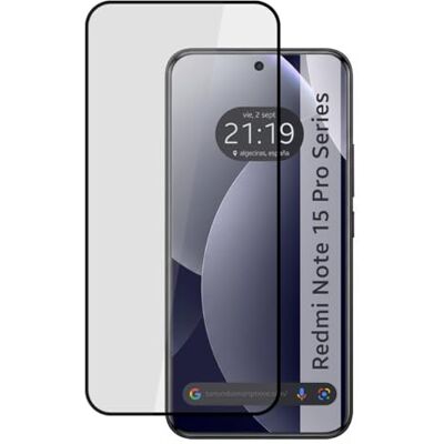 Tumundosmartphone Protector Cristal Templado Curvo 5D Full Glue Negro para Xiaomi Redmi Note 15 Pro 4G Vidrio Tumundosmartphone Protector Cristal Templado Curvo 5D Full Glue Negro para Xiaomi Redmi Note 15 Pro 4G Vidrio