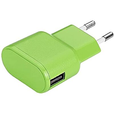Cargador de Pared Aiino Apple USB 1A Verde - Cargador de Pared Cargador de Pared Aiino Apple USB 1A Verde - Cargador de Pared