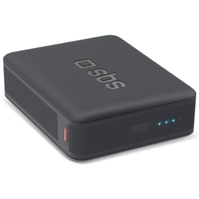 SBS NanoTube PowerBank HD, 10.000 mAh, 22.5 W Power Delivery, AFC, Power Bank con Carga rápida, tecnología de Alta Densidad, USB-C, Cargador portátil de Viaje, diseño Compacto, Negro SBS NanoTube PowerBank HD, 10.000 mAh, 22.5 W Power Delivery, AFC, Power Bank con Carga rápida, tecnología de Alta Densidad, USB-C, Cargador portátil de Viaje, diseño Compacto, Negro