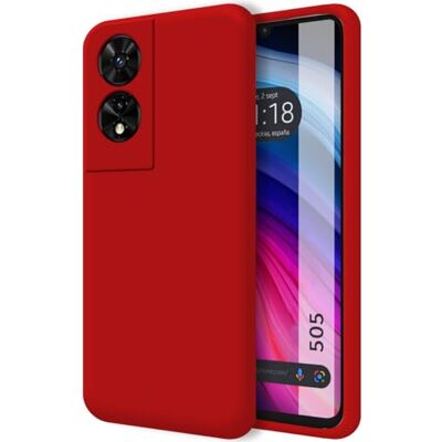 Tumundosmartphone Funda Silicona Líquida Ultra Suave para TCL 505 Color Roja Tumundosmartphone Funda Silicona Líquida Ultra Suave para TCL 505 Color Roja