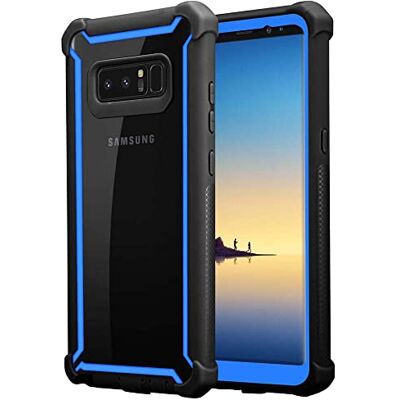 Cadorabo Funda para Samsung Galaxy Note 8 en Negro Azulado -2-en-1 Cubierta con Borde Silicona TPU y Espalda Acrílico Case Cover Carcasa Protectora Ligera Cadorabo Funda para Samsung Galaxy Note 8 en Negro Azulado -2-en-1 Cubierta con Borde Silicona TPU y Espalda Acrílico Case Cover Carcasa Protectora Ligera