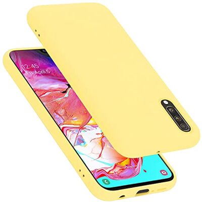 Cadorabo Funda de Silicona Compatible con Samsung Galaxy A70 / A70s, Funda Protectora de Cuerpo Completo para Galaxy A70 / A70s- Resistente a arañazos y Golpes Fina Funda de TPU Liquid Amarillo Cadorabo Funda de Silicona Compatible con Samsung Galaxy A70 / A70s, Funda Protectora de Cuerpo Completo para Galaxy A70 / A70s- Resistente a arañazos y Golpes Fina Funda de TPU Liquid Amarillo