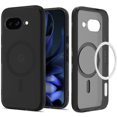 Spigen Funda Ultra Hybrid MagFit para Google Pixel 9a Compatibile con MagSafe, Negro Translúcido Spigen Funda Ultra Hybrid MagFit para Google Pixel 9a Compatibile con MagSafe, Negro Translúcido