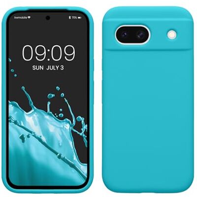 kwmobile Carcasa Compatible con Google Pixel 8a Funda Case TPU y Silicona antigolpes Apto Carga inalámbrica Glaciar Cool kwmobile Carcasa Compatible con Google Pixel 8a Funda Case TPU y Silicona antigolpes Apto Carga inalámbrica Glaciar Cool