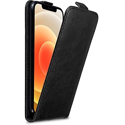 Cadorabo Funda para Apple iPhone 12 Mini in Negro Antracita Cubierta Proteccíon Estilo Flip con Cierre Magnético Etui Case Cover Carcasa Cadorabo Funda para Apple iPhone 12 Mini in Negro Antracita Cubierta Proteccíon Estilo Flip con Cierre Magnético Etui Case Cover Carcasa