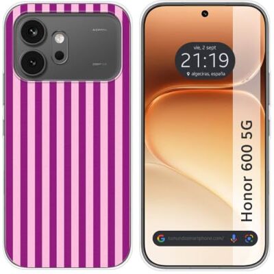 Tumundosmartphone Funda Silicona para Huawei Honor 600 5G diseño Lines 01 Dibujos Tumundosmartphone Funda Silicona para Huawei Honor 600 5G diseño Lines 01 Dibujos