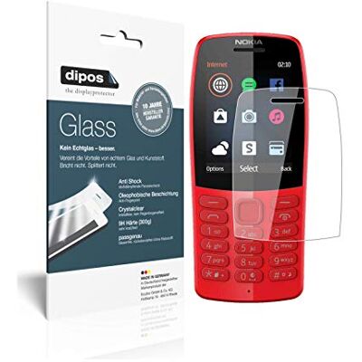 dipos 2x Protector de Pantalla 9H claro para Nokia 210 dipos 2x Protector de Pantalla 9H claro para Nokia 210