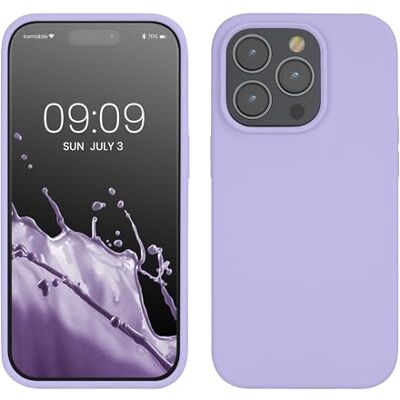 kwmobile Carcasa para iPhone 14 Pro Funda Case TPU y Silicona para Smartphone con Interior de Microfibra Suave Protector antigolpes para móvil Apto Carga inalámbrica Lila kwmobile Carcasa para iPhone 14 Pro Funda Case TPU y Silicona para Smartphone con Interior de Microfibra Suave Protector antigolpes para móvil Apto Carga inalámbrica Lila