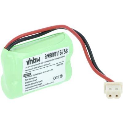 vhbw Batería Recargable reemplaza V-Tech 2SN-2/3AAA40H-S-X2 2SN2/3AAA40HSX2F, BT183642 para teléfono fijo o inalámbrico (300 mAh, 2,4 V, NiMH) vhbw Batería Recargable reemplaza V-Tech 2SN-2/3AAA40H-S-X2 2SN2/3AAA40HSX2F, BT183642 para teléfono fijo o inalámbrico (300 mAh, 2,4 V, NiMH)