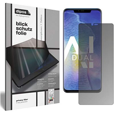 dipos Protector de Pantalla Antiespía para Huawei Mate 20 Pro Película protectora mate, filtro de privacidad 4 vías, ajuste perfecto, antiarañazos, sin burbujas, autoadhesivo dipos Protector de Pantalla Antiespía para Huawei Mate 20 Pro Película protectora mate, filtro de privacidad 4 vías, ajuste perfecto, antiarañazos, sin burbujas, autoadhesivo