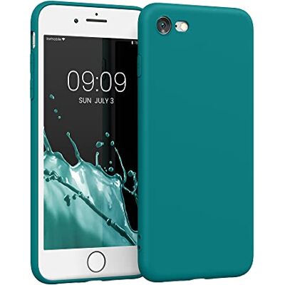 kwmobile Carcasa Compatible con Apple iPhone SE (2022/2020) / 8/7 Funda con Bordes elevados Apto Carga inalámbrica petróleo Mate Mate kwmobile Carcasa Compatible con Apple iPhone SE (2022/2020) / 8/7 Funda con Bordes elevados Apto Carga inalámbrica petróleo Mate Mate
