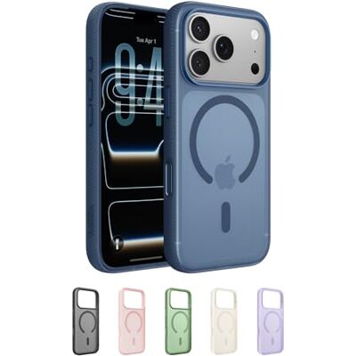 Belkin SheerForce Grip Funda iPhone 17 Pro Compatible con MagSafe, Diseño Ultrafino, Bandas Laterales Antideslizamiento, Carcasa Magnética, Transparente y Resistente a los Golpes para iPhone Azul Belkin SheerForce Grip Funda iPhone 17 Pro Compatible con MagSafe, Diseño Ultrafino, Bandas Laterales Antideslizamiento, Carcasa Magnética, Transparente y Resistente a los Golpes para iPhone Azul