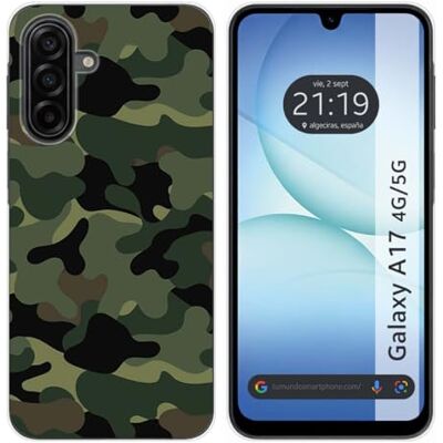 Tumundosmartphone Funda Silicona para Samsung Galaxy A17 4G / 5G diseño Camuflaje Dibujos Tumundosmartphone Funda Silicona para Samsung Galaxy A17 4G / 5G diseño Camuflaje Dibujos