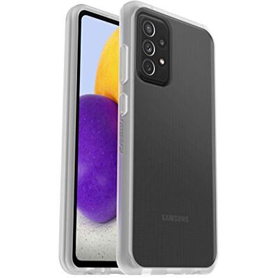 Otterbox Funda React para Samsung Galaxy A72, Transparente Resistente a golpes y caídas, Ultra-fina, Protectora, Testada con los estándares Militares anticaídas Otterbox Funda React para Samsung Galaxy A72, Transparente Resistente a golpes y caídas, Ultra-fina, Protectora, Testada con los estándares Militares anticaídas