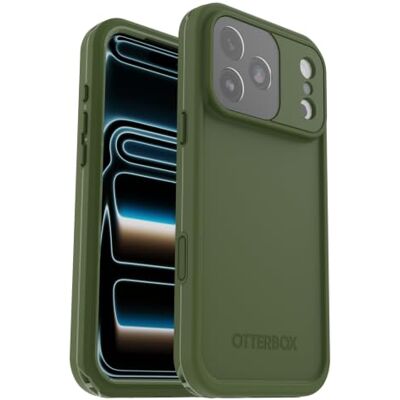 Otterbox Funda Frē MagSafe para iPhone 18 Pro Max/17 Pro MAX, Verde Resistente al agua IP68, elegante con Protector de Pantalla integrado, Testada 5x con estándares Militares anticaídas Otterbox Funda Frē MagSafe para iPhone 18 Pro Max/17 Pro MAX, Verde Resistente al agua IP68, elegante con Protector de Pantalla integrado, Testada 5x con estándares Militares anticaídas
