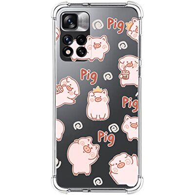 Tumundosmartphone Funda Silicona Antigolpes para Xiaomi Redmi Note 11 Pro+ Plus 5G diseño Cerdos Dibujos Tumundosmartphone Funda Silicona Antigolpes para Xiaomi Redmi Note 11 Pro+ Plus 5G diseño Cerdos Dibujos