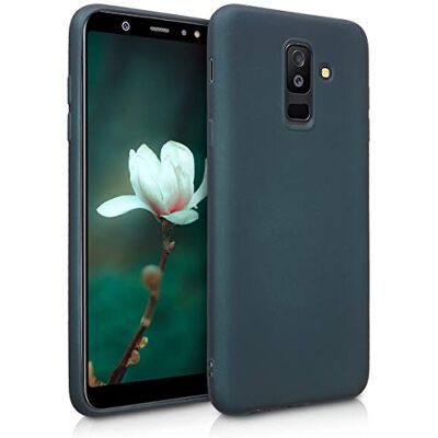 kwmobile Funda para Samsung Galaxy A6+/A6 Plus (2018) Carcasa Case TPU y Silicona Ultrafino Antigolpes con Bordes elevados Apto Carga inalámbrica petróleo Metalizado kwmobile Funda para Samsung Galaxy A6+/A6 Plus (2018) Carcasa Case TPU y Silicona Ultrafino Antigolpes con Bordes elevados Apto Carga inalámbrica petróleo Metalizado