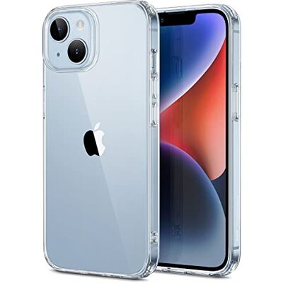 ESR Funda para iPhone 14/13 Sensación Original, Transparente Protección militar contra caídas, ultrafina, Material TPU ESR Funda para iPhone 14/13 Sensación Original, Transparente Protección militar contra caídas, ultrafina, Material TPU