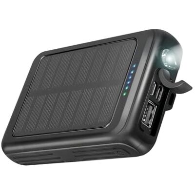 SBS Solar MagSafe PowerBank, 5000 mAh, Power Bank con Panel Solar SBS Solar MagSafe PowerBank, 5000 mAh, Power Bank con Panel Solar