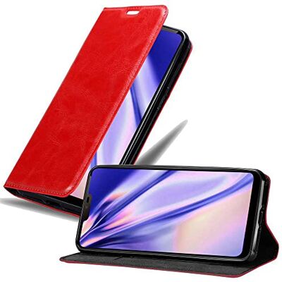 Cadorabo Funda Libro para LG G7 ThinQ en Rojo Manzana Cubierta Proteccíon con Cierre Magnético, Tarjetero y Función de Suporte Etui Case Cover Carcasa Cadorabo Funda Libro para LG G7 ThinQ en Rojo Manzana Cubierta Proteccíon con Cierre Magnético, Tarjetero y Función de Suporte Etui Case Cover Carcasa
