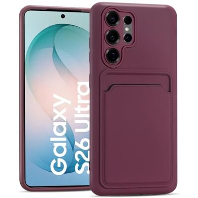 Verco Funda para Samsung Galaxy S26 Ultra Case Silicona, Funda para Teléfono Móvil con Tarjetero Funda Delgada para Samsung S26 Ultra 5G Funda Raspberry Lila Verco Funda para Samsung Galaxy S26 Ultra Case Silicona, Funda para Teléfono Móvil con Tarjetero Funda Delgada para Samsung S26 Ultra 5G Funda Raspberry Lila